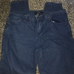 Blue skinny jeans